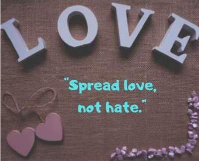 spread love for all hatred for none dp wallpaper