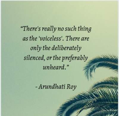 Inspirational quotes on voiceless people 