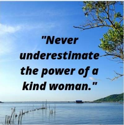 status quotes on kind woman