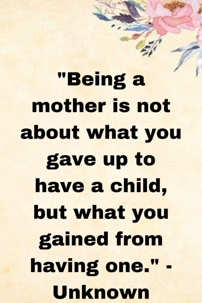 being mother(mom) status quotes