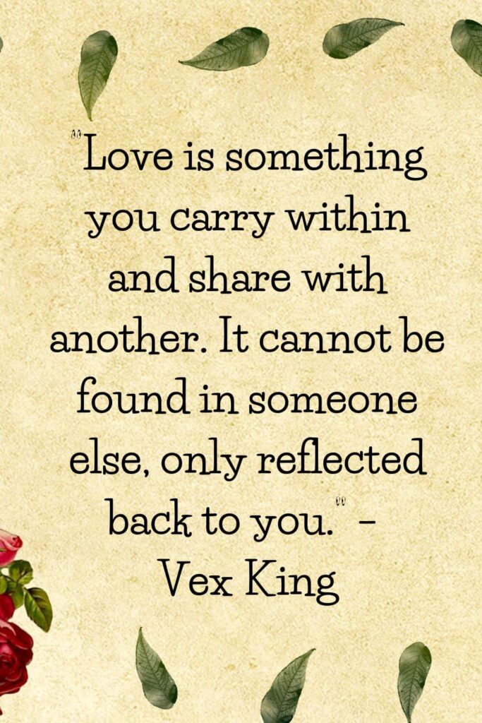 quote on love by vex king