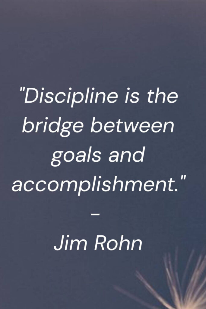 discipline quote by jim rohn
