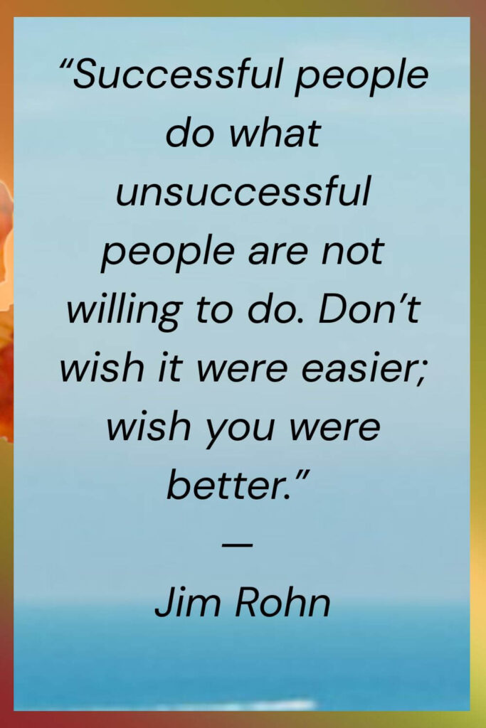 Jim Rohn quotes on successful and unsuccessful people