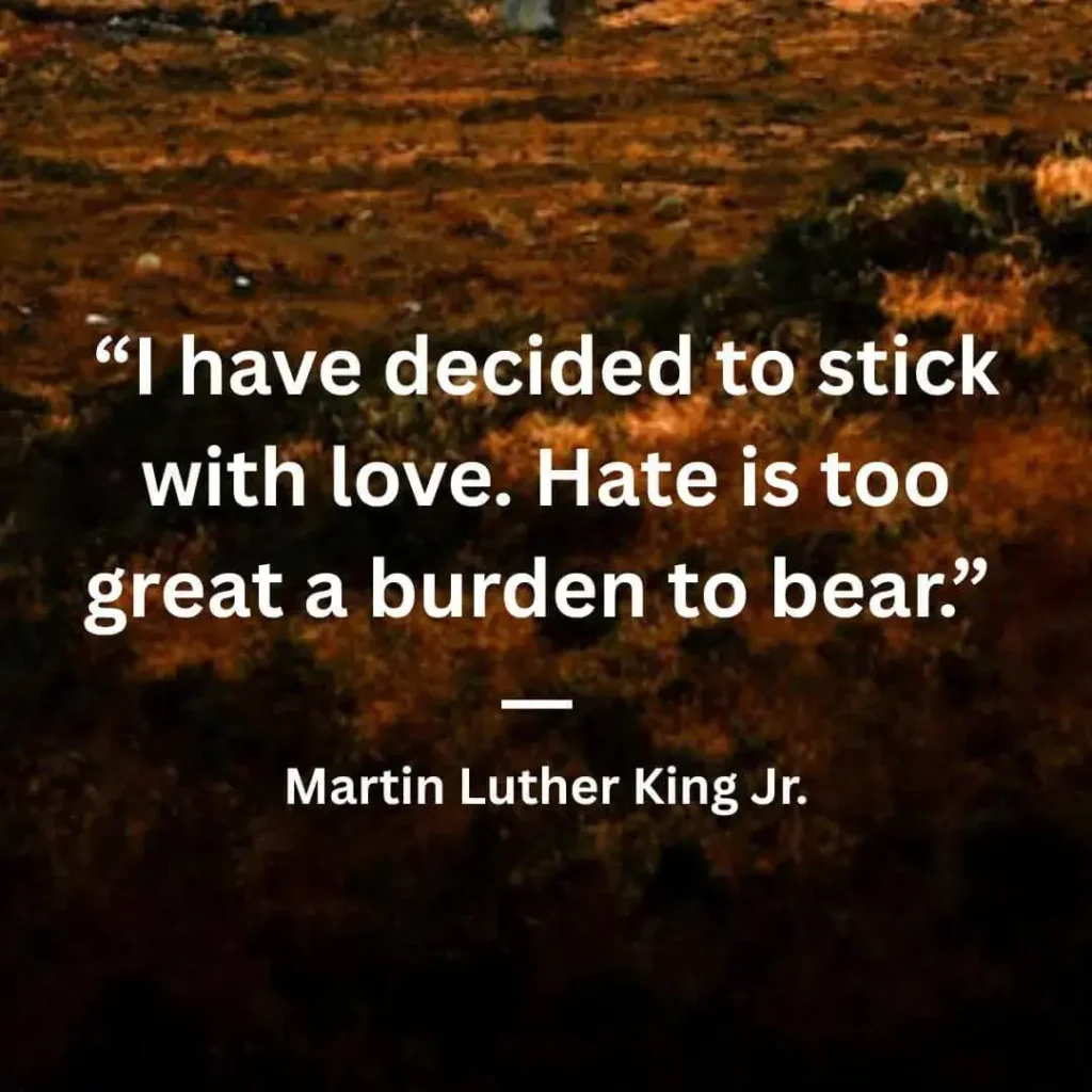Martin Luther King Jr quotes stick with love