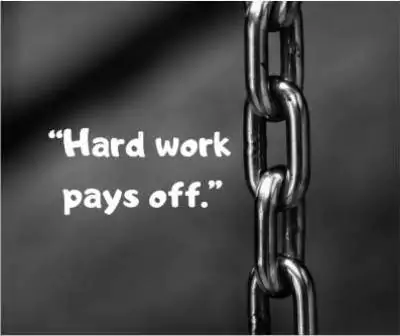 hard work pays off status quotes for fb and whatsapp