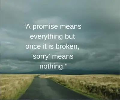 broken promise status for whatsapp 