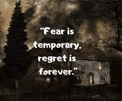 fear and regret status quotes