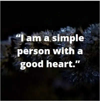 being simple person status quotes