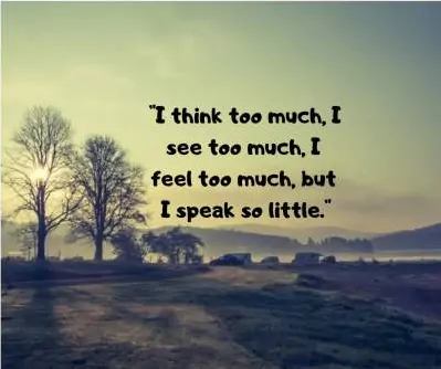 status thoughts on feelings, thinking, and speaking