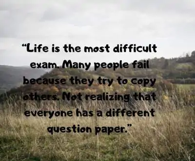 quotes on life is a test fro dp image