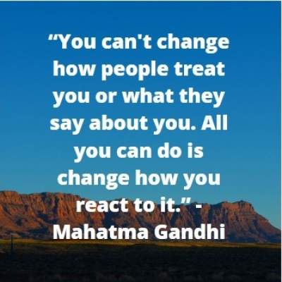 stay positive quotes by Mahatma Gandhi