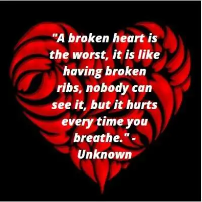 status dp on broken heart for whatsapp