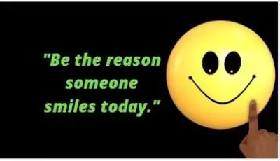 beautiful smile status in english