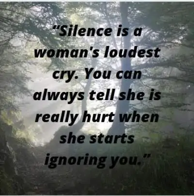 woman's silence and cry quotes for whatsapp status