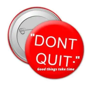 don't quit status