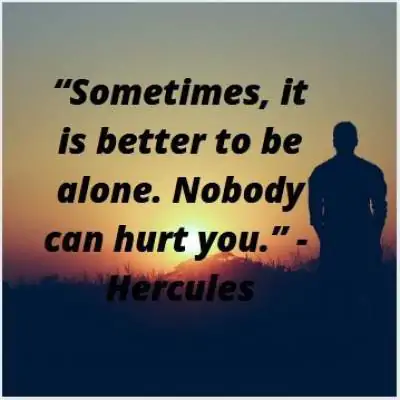 heart touching status lines on being alone