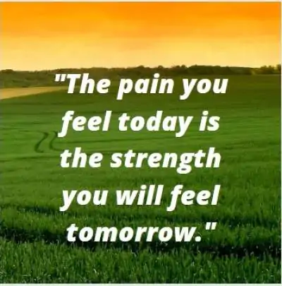 pain is strength status