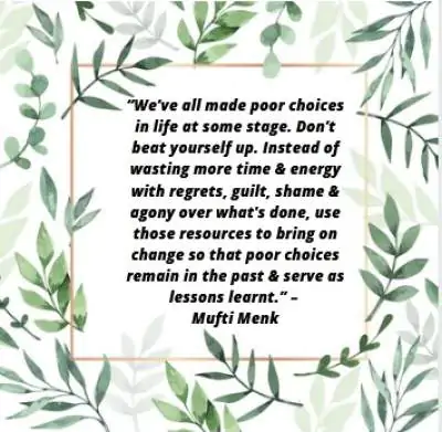 poor choices in life quotes by Mufti Menk