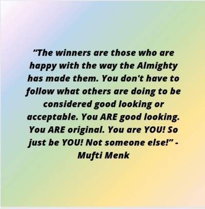 quotes on comparison by Mufti Menk