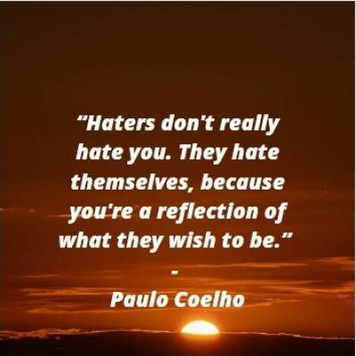 positive quotes on haters 