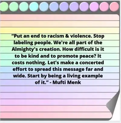 quotes on peace by Mufti Menk