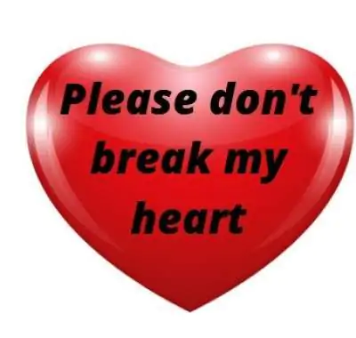 short status line on breaking heart