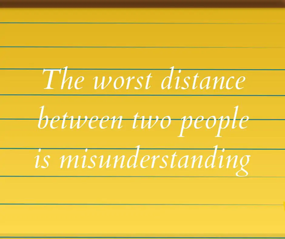 misunderstanding status for whatsapp in English