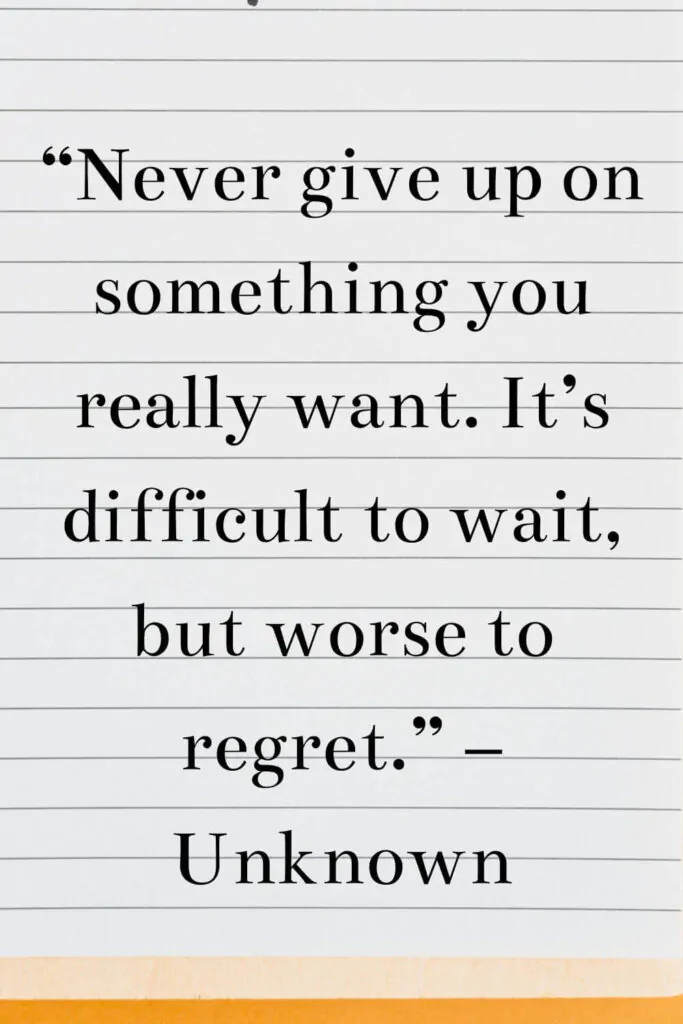 never give up whatsapp status quote