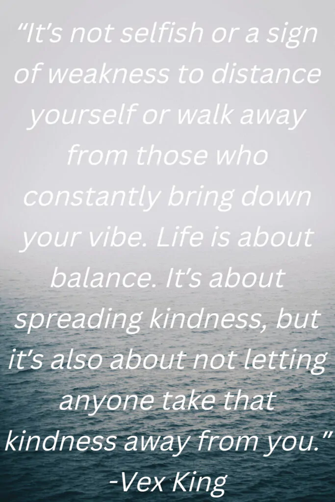 self respect on making distance