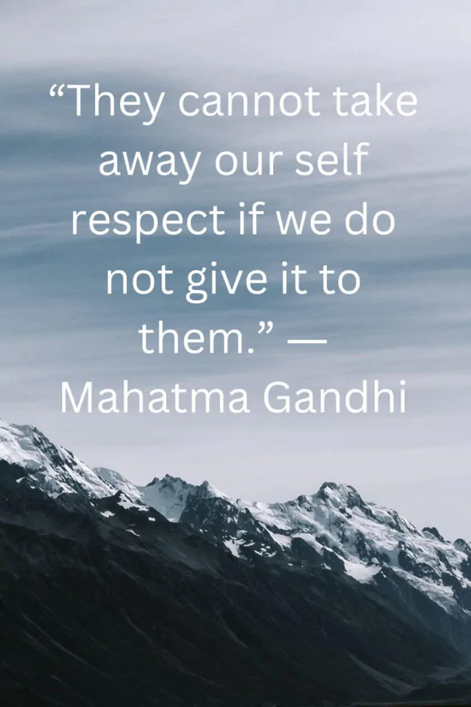 self respect quote