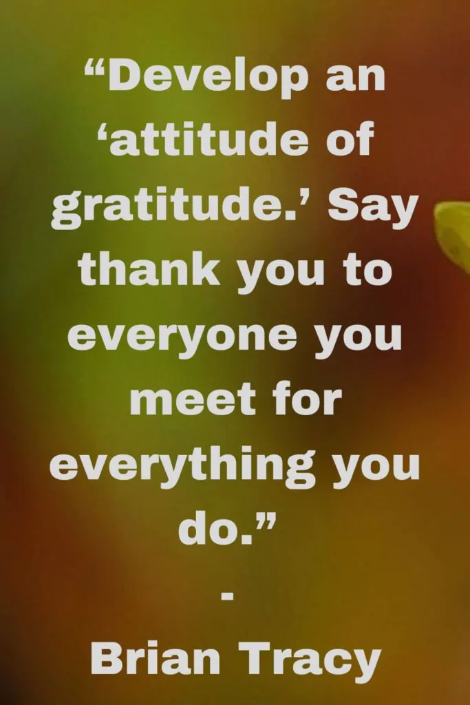 develop attitude of gratitude