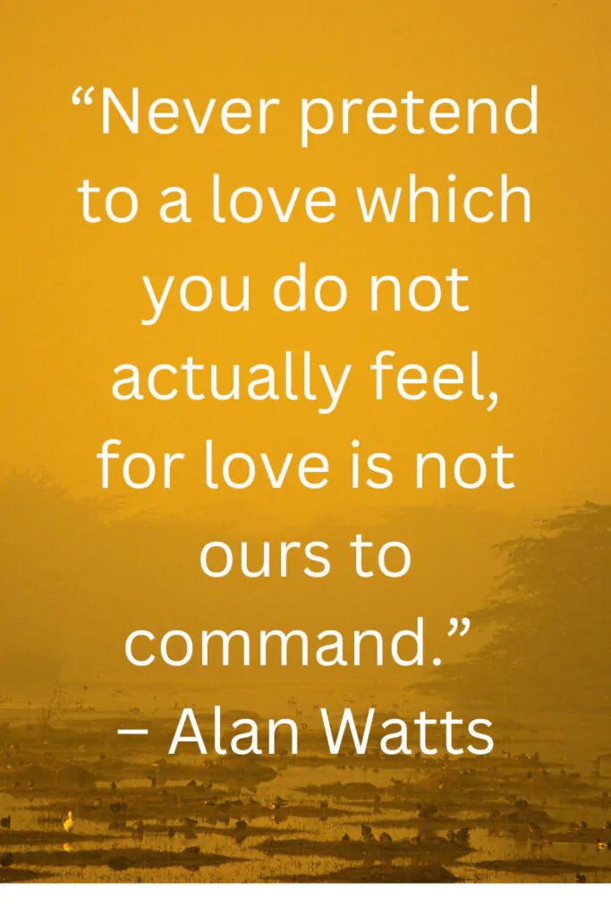 alan watts quotes love