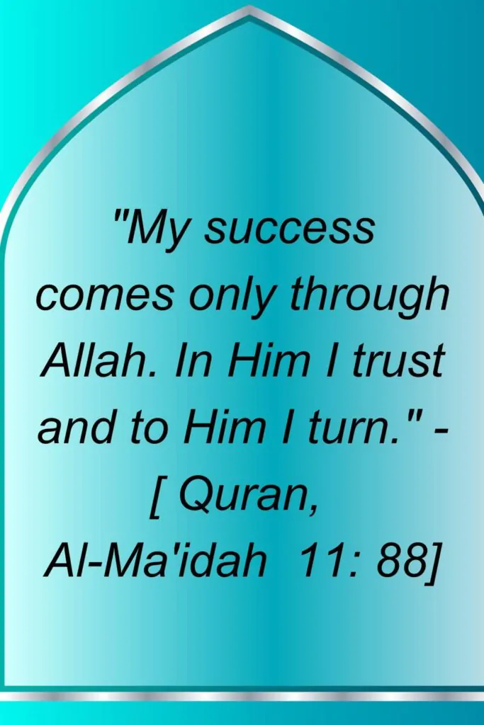 Islamic WhatsApp status quote on success
