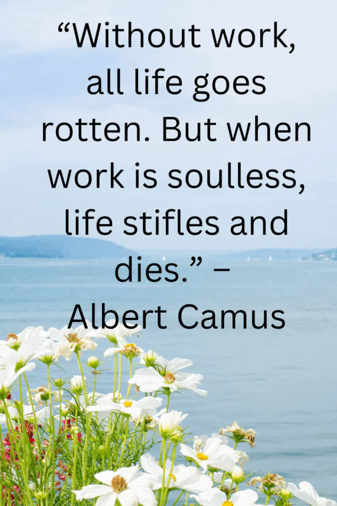 life quotes of the day on work