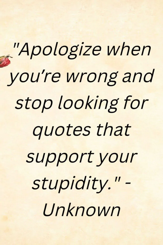 positive status quotes on apology