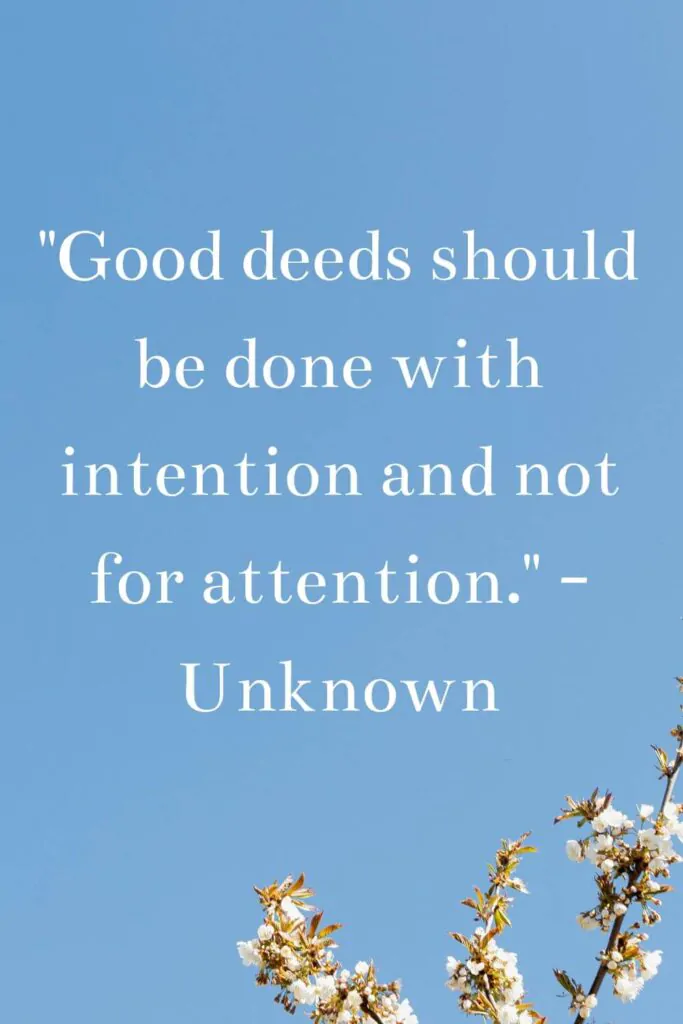 positive status quote on good deeds for whatsapp