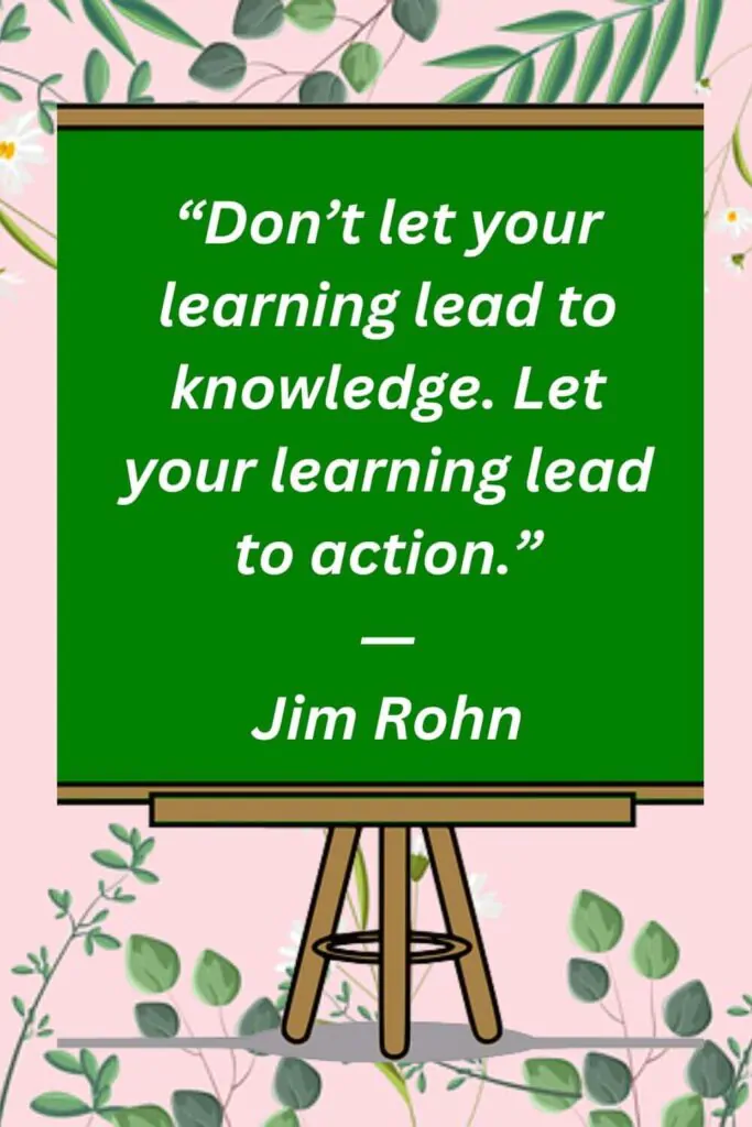 Jim Rohn quotes on learning and action