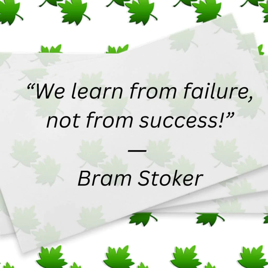 learn from failure quotes by Bram Stoker