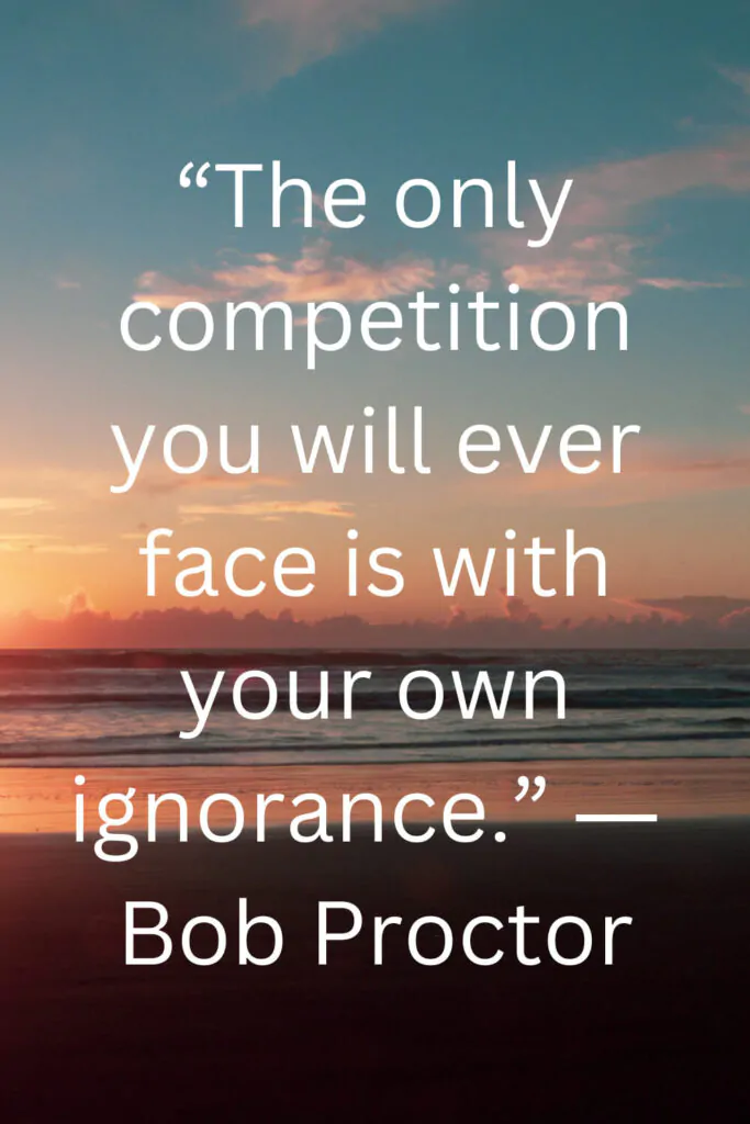 short quotes on competition by Bob Proctor
