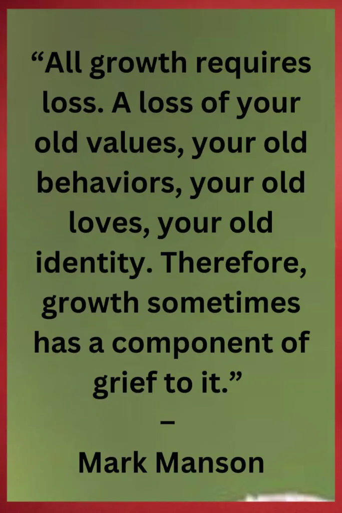 quotes on growth by Mark Manson