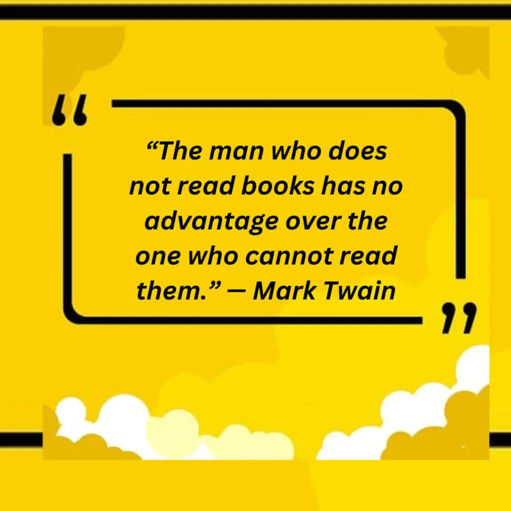 Mark Twain quotes on reading books