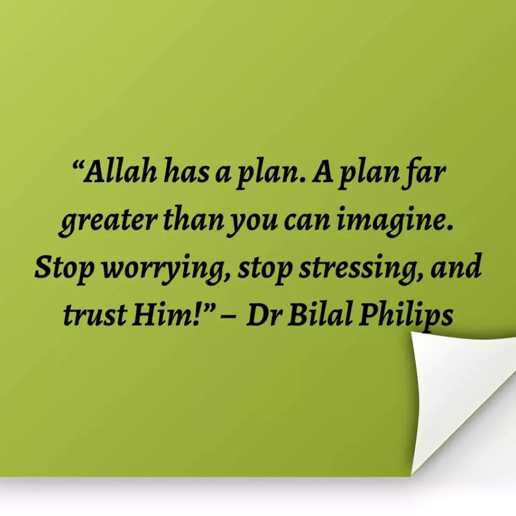Allah has a plan for you quotes