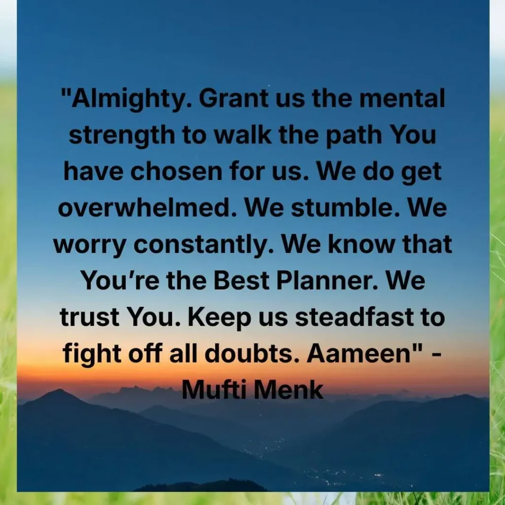 steadfastness dua by Mufti Menk