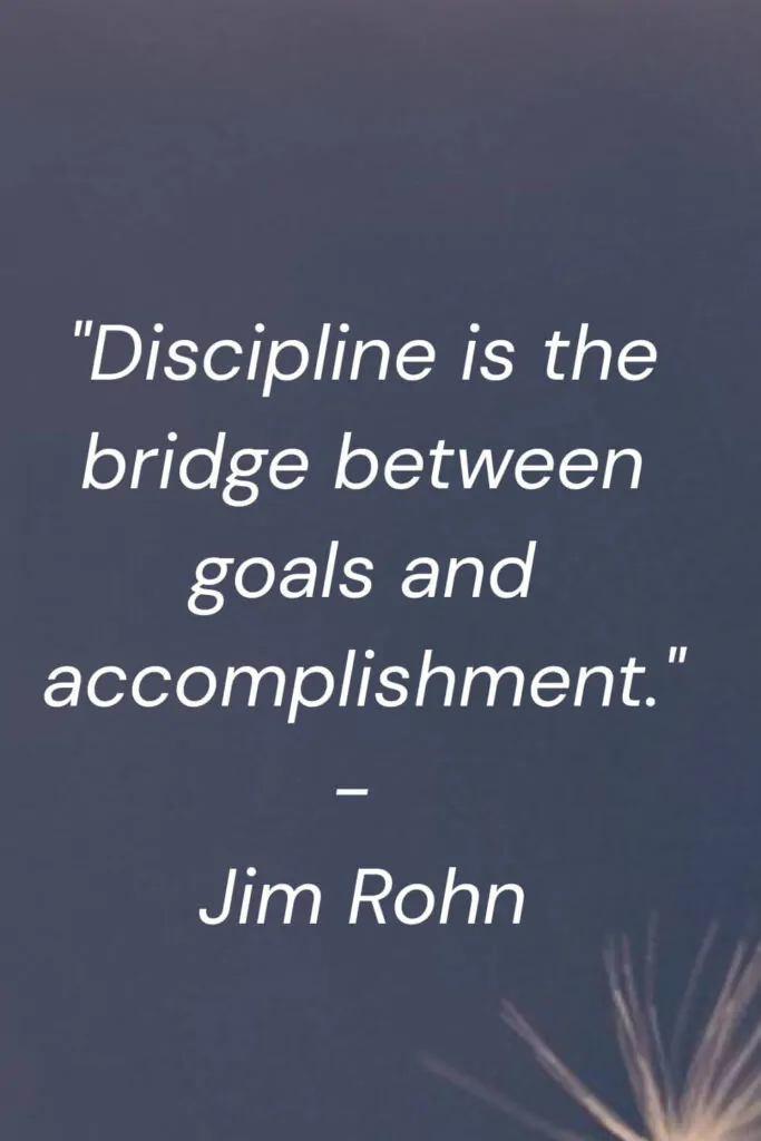 discipline quote by jim rohn