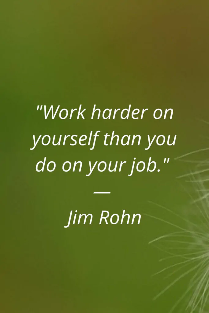 Jim rohn work on yourself