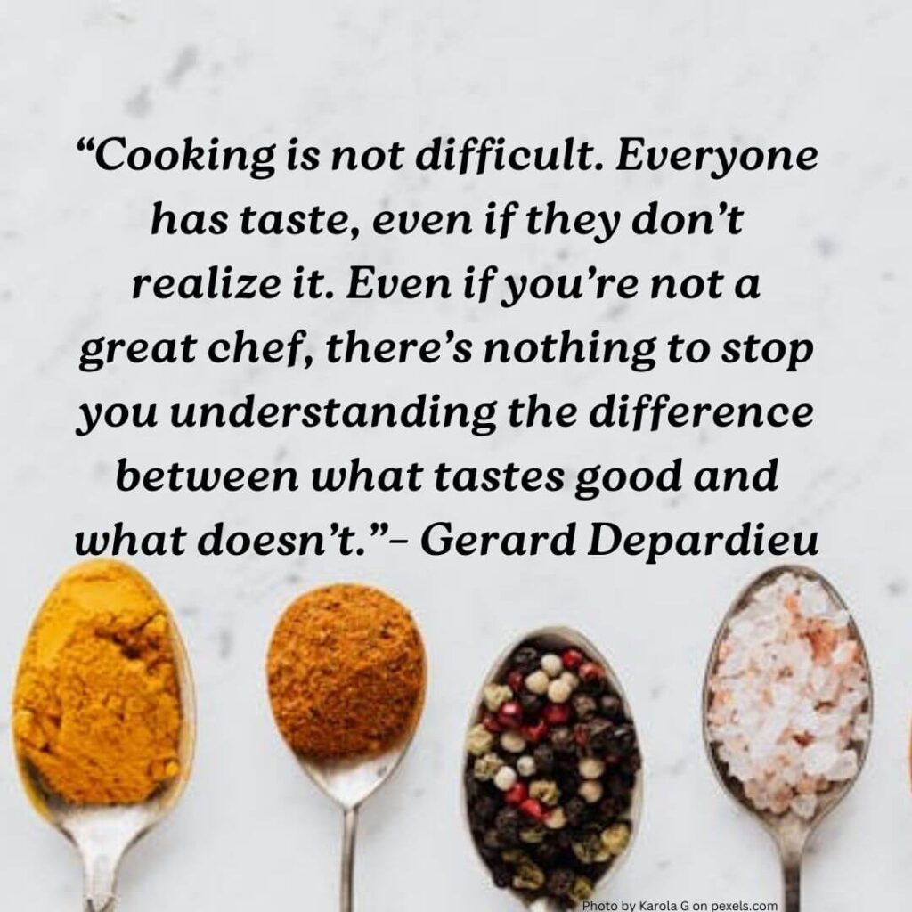 quote on cooking is not difficult