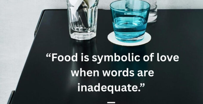 food is symbolic of love