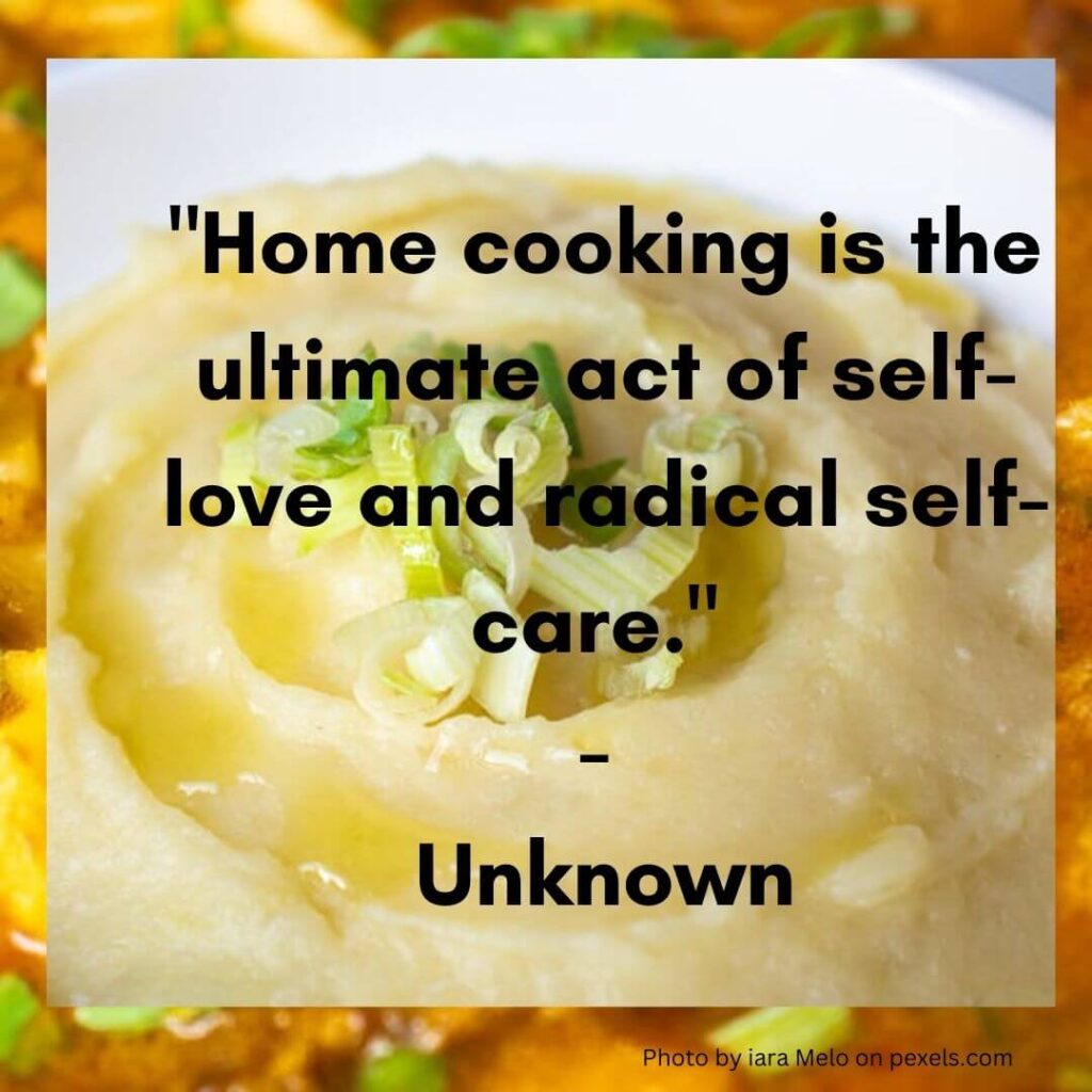 self home cooking quotes for inspiration