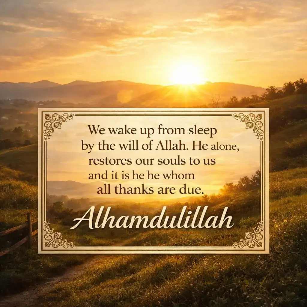 Say Alhamdulillah Islamic gratitude quote with beautiful background islamic design